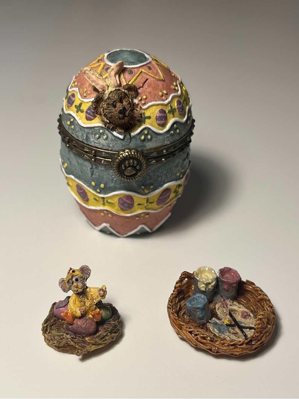 Boyds Treasure Box Watson's Fabearlous Egg w/Peep McNibble